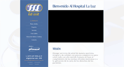 Desktop Screenshot of hospitallaluz.com.mx
